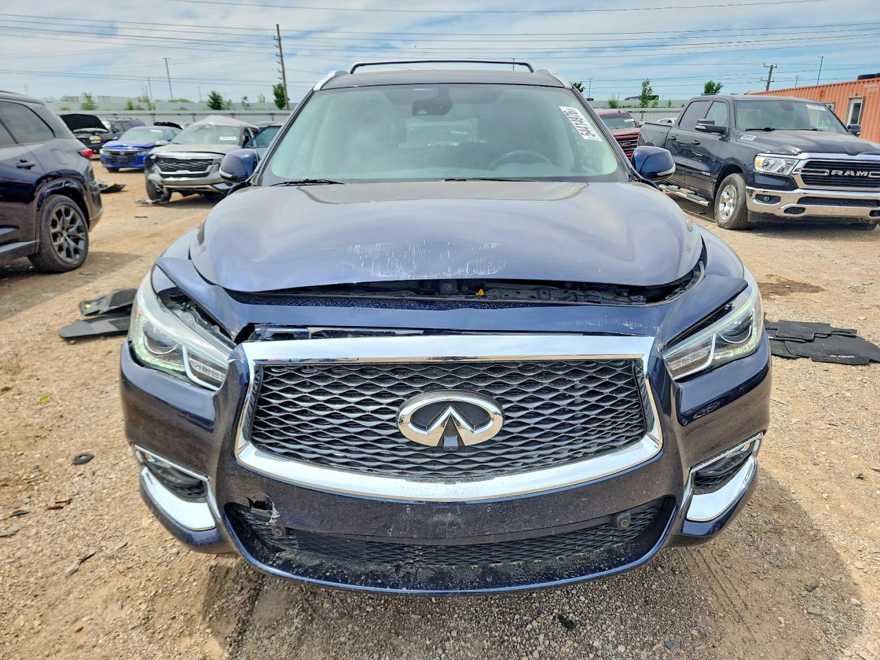 2020 Infiniti QX60 VIN 5N1DL0MM2LC517028 COPART salvage auction — Front End, IL - SALVAGE CERTIFICATE, sold $7,000 on 2026-06-30 (photo 5)