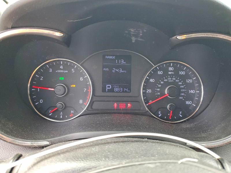 2016 Kia Forte VIN KNAFK5A8XG5631225 COPART salvage auction — FRONT END, Or - Salvage Title Certificate, sold $1,100 on 2026-07-29 (photo 9)