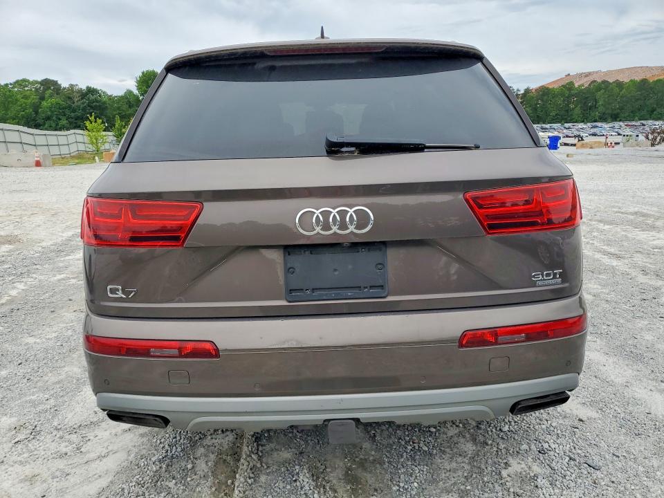 2017 Audi Q7 VIN WA1LAAF70HD013396 COPART salvage auction — FRONT END, GA - CERTIFICATE OF TITLE, sold $4,850 on 2026-08-24 (photo 6)