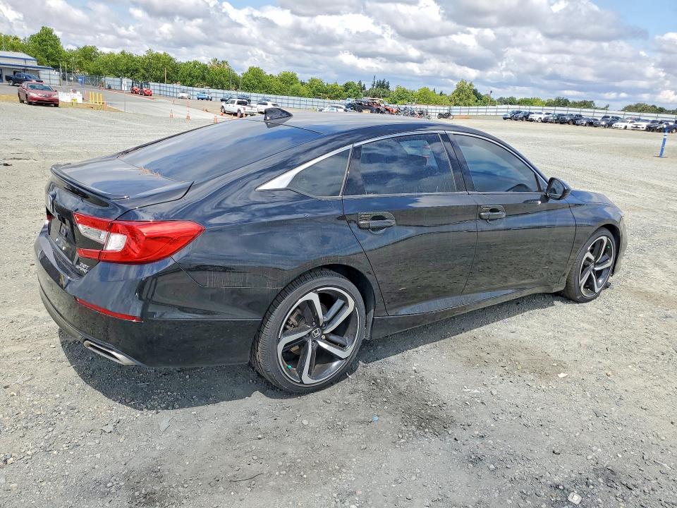 2021 Honda Accord VIN 1HGCV2F37MA007458 COPART salvage auction — VANDALISM, CA - SALVAGE CERTIFICATE, sold $7,400 on 2026-07-28 (photo 3)