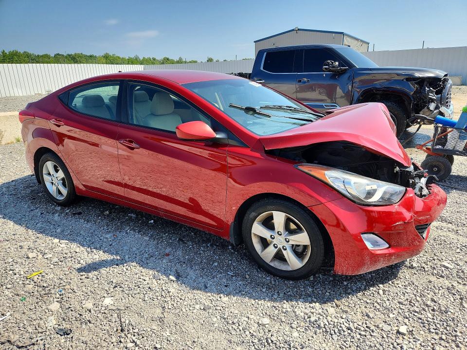 2013 Hyundai Elantra VIN KMHDH4AE8DU776673 COPART salvage auction — FRONT END, KY - CERT OF TITLE-SALVAGE, sold $600 on 2026-07-27 (photo 4)