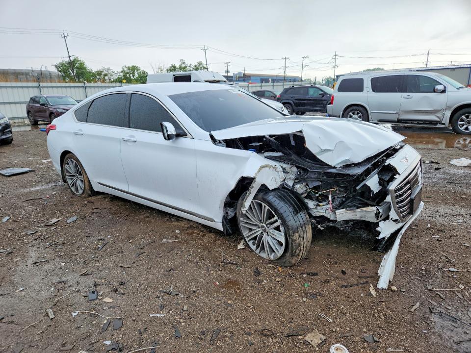 2018 Genesis G80 VIN KMHGN4JE0JU249471 COPART salvage auction — FRONT END, Il - Salvage Certificate, sold $1,700 on 2026-07-17 (photo 4)