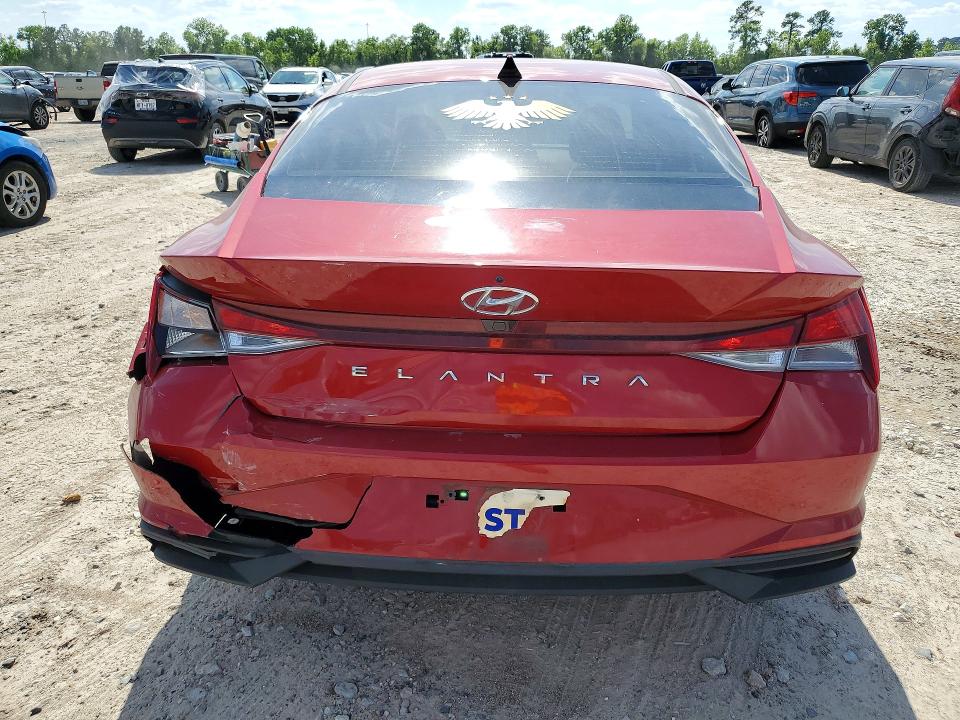 2023 Hyundai Elantra VIN KMHLM4AG0PU527703 COPART salvage auction — REAR END, Tx - Salvage Vehicle Title, sold $5,700 on 2026-07-17 (photo 6)