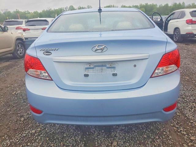 2013 Hyundai Accent VIN KMHCU4AE4DU489550 COPART salvage auction — FRONT END, Nj - Cert Of Title-Salvage, sold $375 on 2026-07-07 (photo 6)