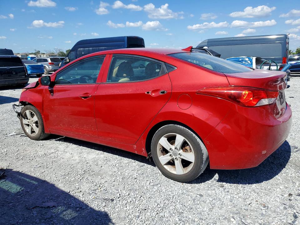 2011 Hyundai Elantra VIN KMHDH4AEXBU094181 COPART salvage auction — FRONT END, Fl - Cert Of Title Slvg Rebuildable, sold $900 on 2026-07-07 (photo 2)