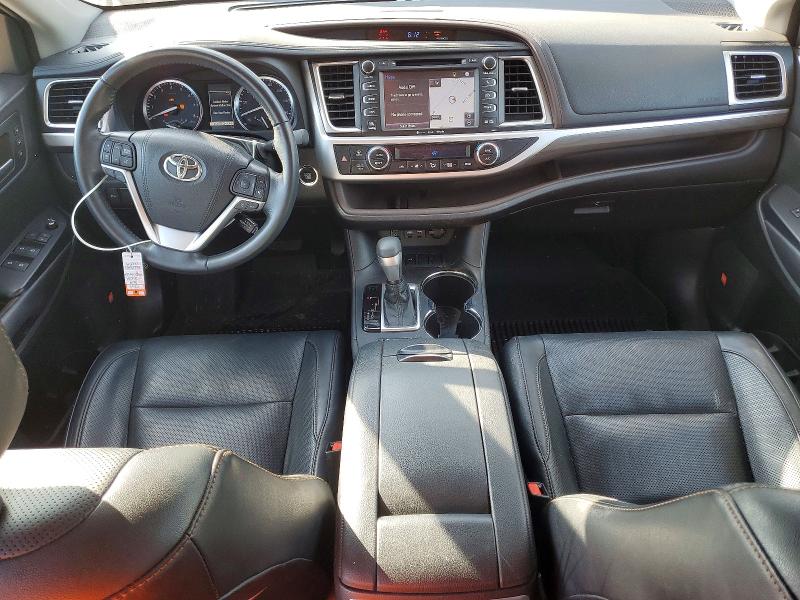 2019 Toyota Highlander VIN 5TDYZRFHXKS308884 COPART salvage auction — FRONT END, Nc - Salvage Certificate Of Title, sold $12,000 on 2026-07-06 (photo 8)