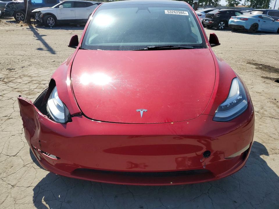 2021 Tesla VIN 5YJYGDEE6MF219207 COPART salvage auction — REAR END, Salvage Title, sold $7,300 on 2026-07-13 (photo 5)