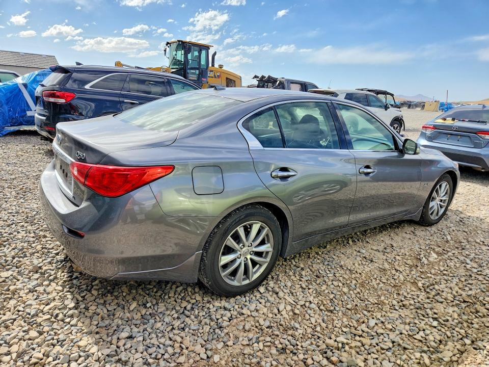 2017 Infiniti Q50 VIN JN1EV7AR9HM836359 COPART salvage auction — SIDE, UT - SALVAGE CERTIFICATE, sold $3,350 on 2026-07-24 (photo 3)