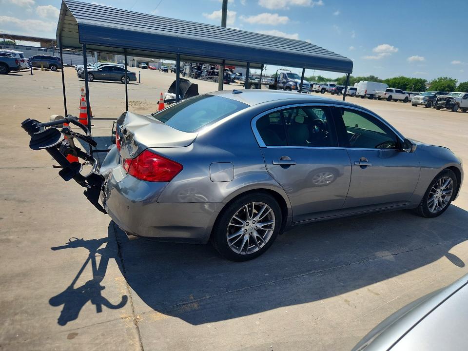 2012 Infiniti G VIN JN1CV6AP8CM620415 COPART salvage auction — REAR END, Tx - Salvage Vehicle Title, sold $1,400 on 2026-07-16 (photo 3)