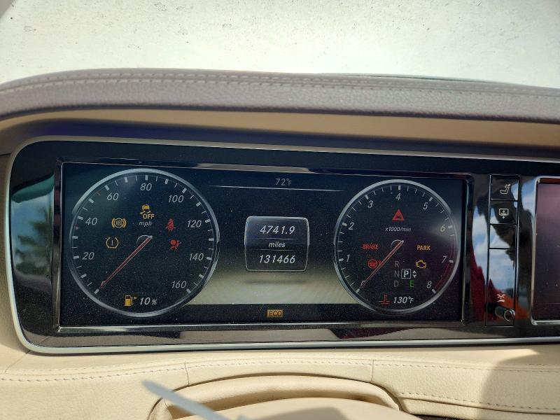 2014 Mercedes-benz S-klasse VIN WDDUG8CB0EA058416 COPART salvage auction — SIDE, Ca - Salvage Certificate, sold $4,200 on 2026-07-06 (photo 9)