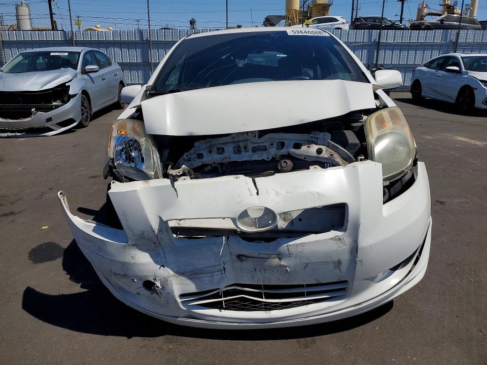 2008 Toyota Yaris VIN JTDJT923785214599 COPART salvage auction — FRONT END, Ca - Salvage Certificate, sold $250 on 2026-07-08 (photo 5)