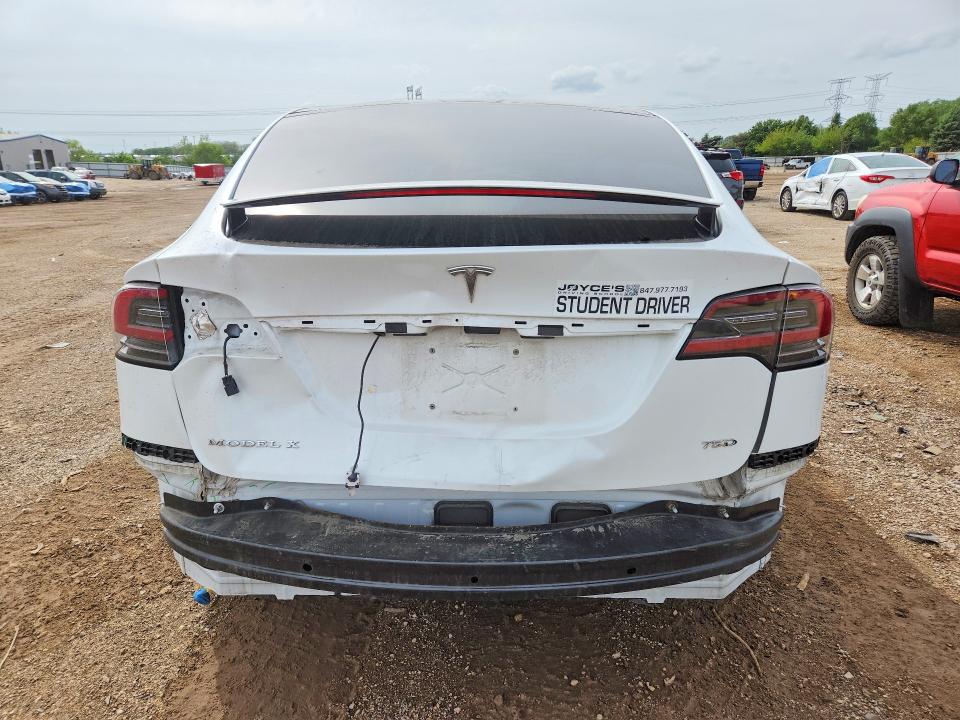 2018 Tesla Model x VIN 5YJXCBE28JF112379 COPART salvage auction — REAR END, Il - Salvage Certificate, sold $8,300 on 2026-07-07 (photo 6)