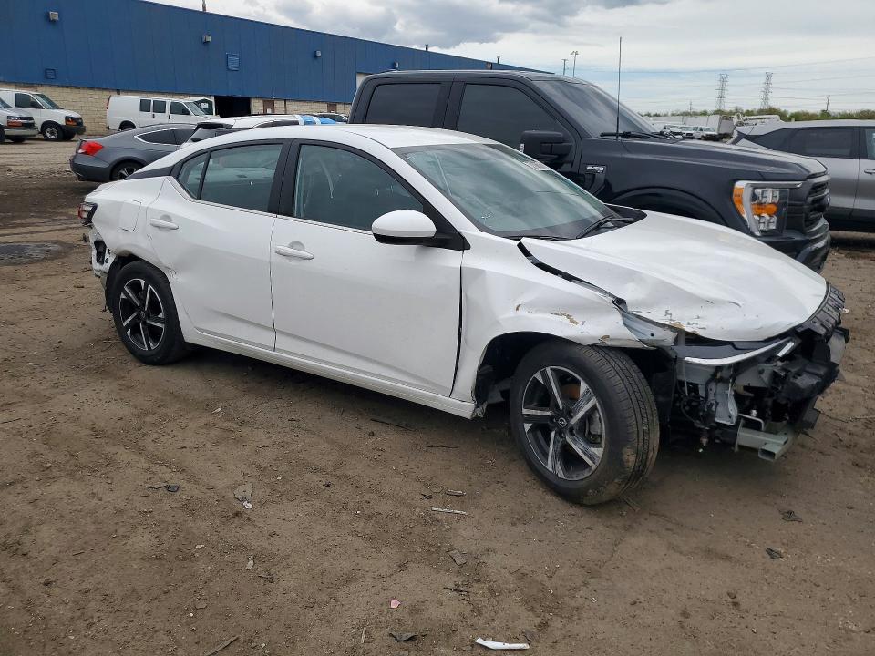 2025 Nissan Sentra VIN 3N1AB8CV3SY296745 COPART salvage auction — FRONT END, Az - Cert Of Title - Salvage, sold $3,200 on 2026-07-09 (photo 4)
