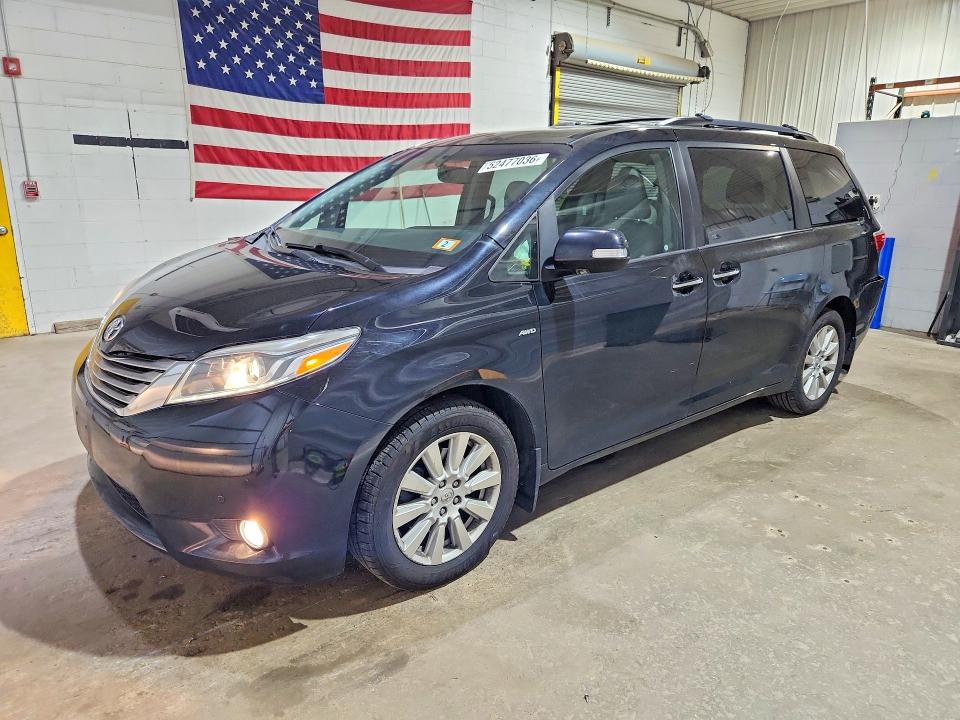 2017 Toyota Sienna VIN 5TDDZ3DC0HS184328 COPART salvage auction — SIDE, Nh - Cert Of Title-Salvage, sold $1,300 on 2026-07-21 (photo 1)