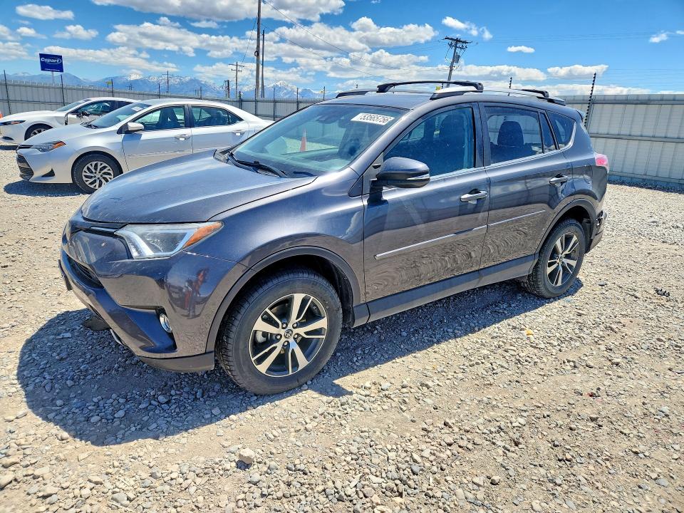 2018 Toyota VIN 2T3RFREV8JW853841 COPART salvage auction — REAR END, UT - SALVAGE CERTIFICATE, sold $4,700 on 2026-07-03 (photo 1)