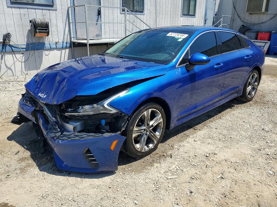 2022 Kia K5 VIN 5XXG34J27NG133695 COPART salvage auction — FRONT END, Ca - Salvage Certificate, sold $3,450 on 2026-07-16 (photo 1)