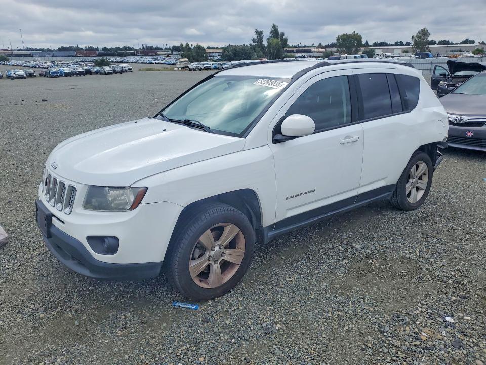2016 Jeep Compass VIN 1C4NJDEB1GD617110 COPART salvage auction — REAR END, Ca - Salvage Certificate, sold $675 on 2026-07-02 (photo 1)