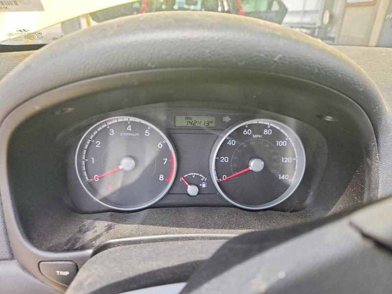 2010 Hyundai Accent VIN KMHCM3ACXAU162574 COPART salvage auction — REAR END, In - Cert Of Title-Salvage Title, sold $350 on 2026-07-27 (photo 9)