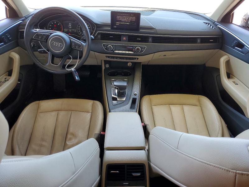 2017 Audi A4 VIN WAUGNAF47HN019768 COPART salvage auction — FRONT END, Ca - Salvage Certificate, sold $3,050 on 2026-07-02 (photo 8)