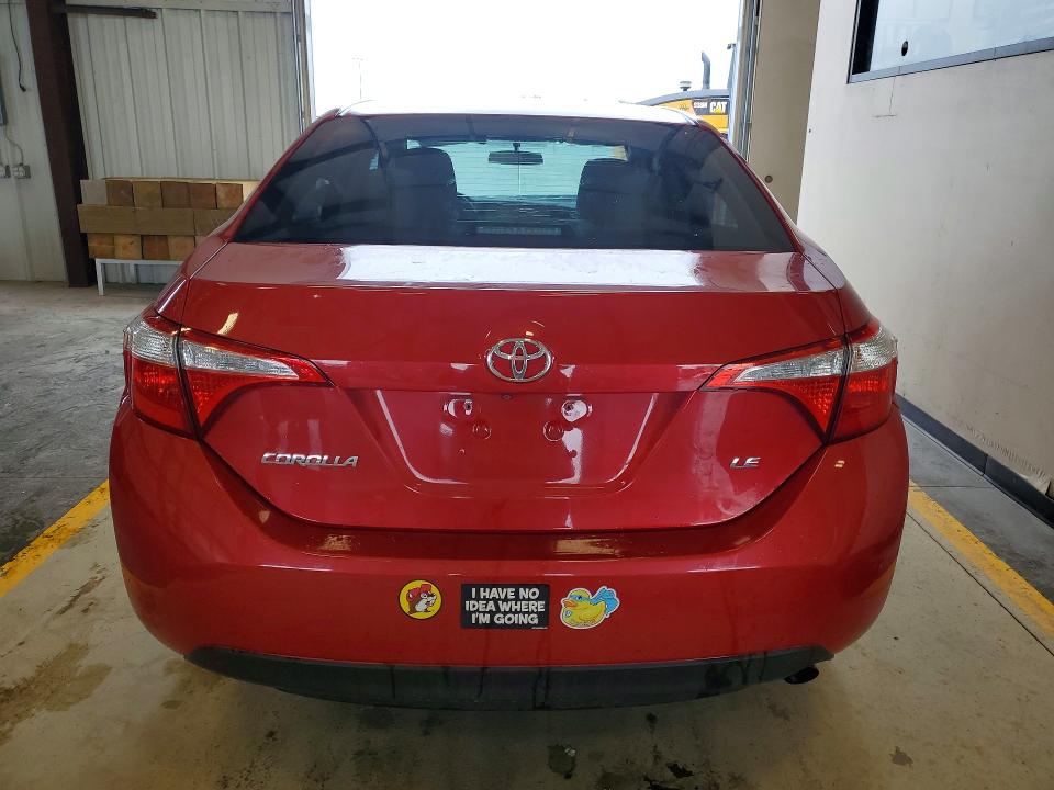 2015 Toyota Corolla VIN 5YFBURHE4FP329767 COPART salvage auction — FRONT END, Tx - Salvage Vehicle Title, sold $1,950 on 2026-07-09 (photo 6)