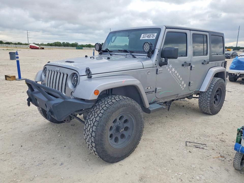 2016 Jeep Wrangler / VIN 1C4BJWEG4GL155500 COPART salvage auction — SIDE, Tx - Salvage Vehicle Title, sold $9,800 on 2026-07-09 (photo 1)