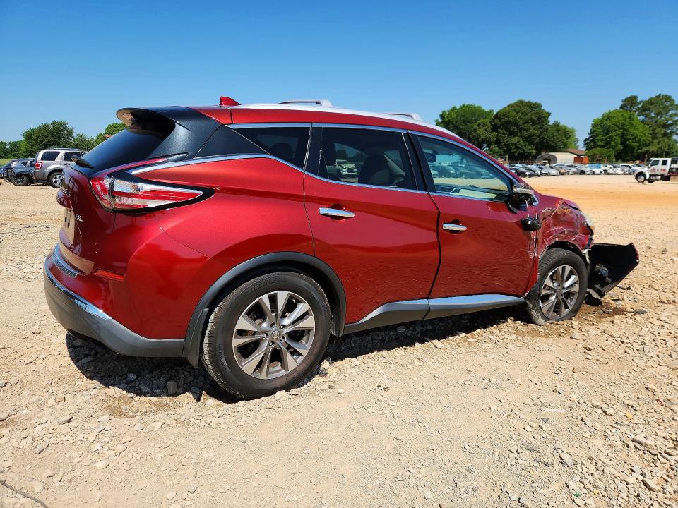 2017 Nissan Murano VIN 5N1AZ2MG9HN133489 COPART salvage auction — FRONT END, Al - Cert Of Title-Salvage Title, sold $425 on 2026-07-29 (photo 3)