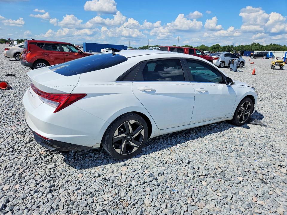 2021 Hyundai Elantra VIN 5NPLN4AG7MH021907 COPART salvage auction — WATER/FLOOD, Fl - Certificate Of Destruction, sold $5,900 on 2026-07-02 (photo 3)