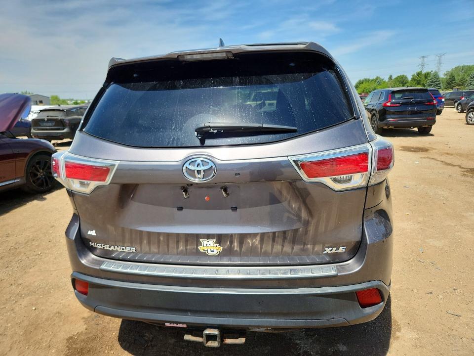 2016 Toyota VIN 5TDKKRFH5GS127001 COPART salvage auction — FRONT END, Il - Salvage Certificate, sold $4,900 on 2026-07-09 (photo 6)