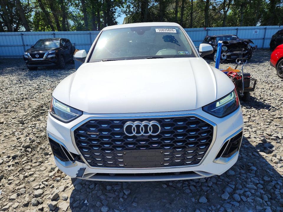 2022 Audi Q5 VIN WA14AAFY8N2073723 COPART salvage auction — MECHANICAL, Nj - Cert Of Title-Salvage, sold $12,500 on 2026-07-15 (photo 5)