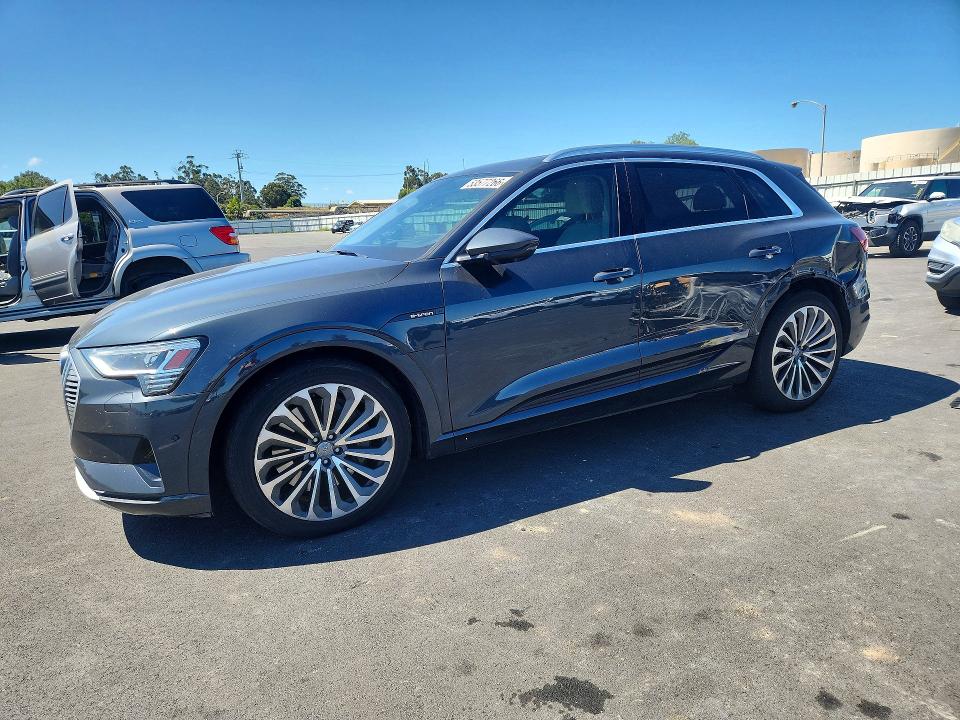 2019 Audi E-tron VIN WA1VAAGE9KB011333 COPART salvage auction — REAR END, Ca - Salvage Certificate, sold $1,900 on 2026-07-29 (photo 1)