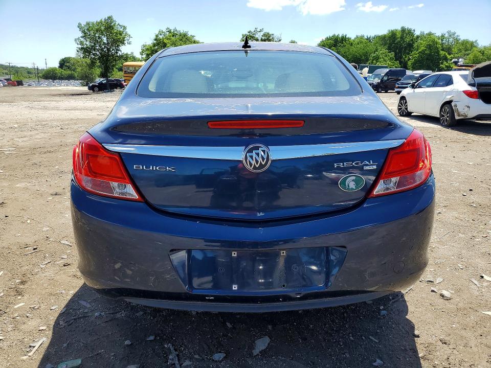 2011 Buick Regal VIN W04GP5EC9B1025299 COPART salvage auction — FRONT END, Md - Cert Of Salvage > 75% Damage, sold $400 on 2026-07-02 (photo 6)