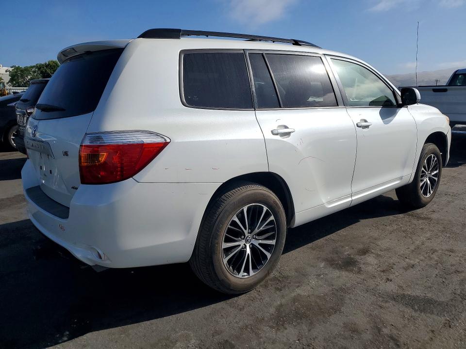 2009 Toyota Highlander VIN JTEES41A892125842 COPART salvage auction — REAR END, Ca - Salvage Certificate, sold $1,700 on 2026-07-02 (photo 3)
