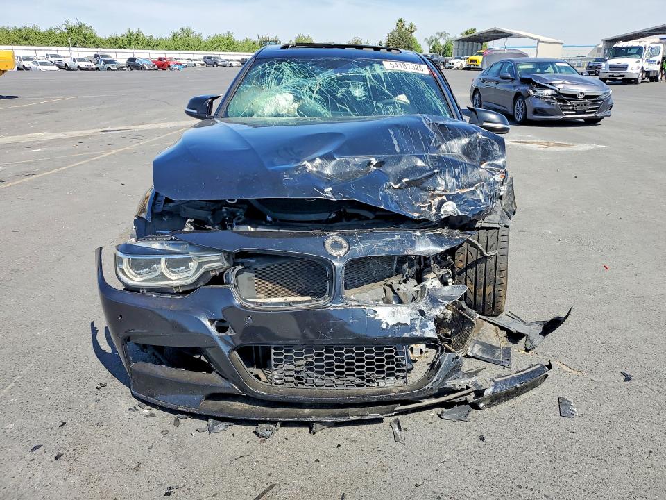 2016 BMW 3er VIN WBA8B3G50GNT62517 COPART salvage auction — FRONT END, Ca - Salvage Certificate, sold $70 on 2026-07-27 (photo 5)