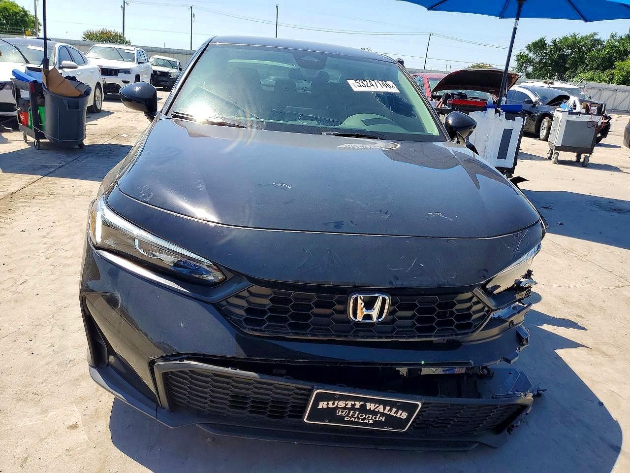 2026 Honda Civic VIN 2HGFE2F24TH576269 COPART salvage auction — Front End, TX - SALVAGE VEHICLE TITLE, sold $7,000 on 2026-07-09 (photo 5)