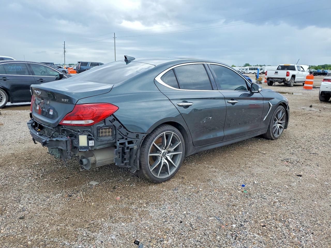 2019 Genesis G70 VIN KMTG34LE2KU014855 COPART salvage auction — Side, TX - CERTIFICATE OF TITLE, sold $4,800 on 2026-07-09 (photo 3)