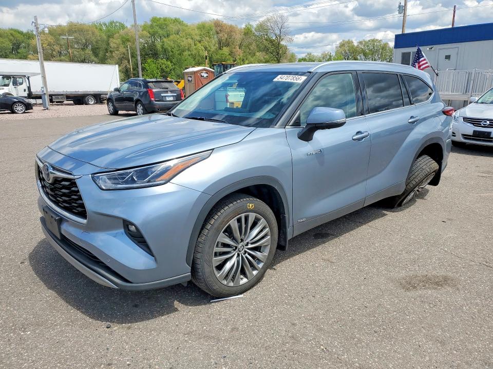 2021 Toyota Highlander VIN 5TDEBRCH8MS025110 COPART salvage auction — SIDE, Mn - Cert Of Title-Salvage, sold $1,200 on 2026-07-28 (photo 1)