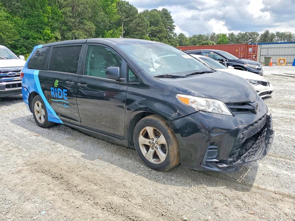 2020 Toyota Sienna VIN 5TDZZ3DCXLS088110 COPART salvage auction — FRONT END, Nc - Certificate Of Title, sold $5,400 on 2026-07-27 (photo 4)