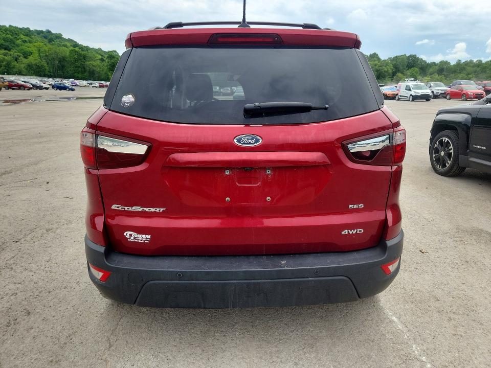 2018 Ford Ecosport VIN MAJ6P1CL1JC181388 COPART salvage auction — FRONT END, Pa - Certificate Of Salvage, sold $975 on 2026-07-02 (photo 6)