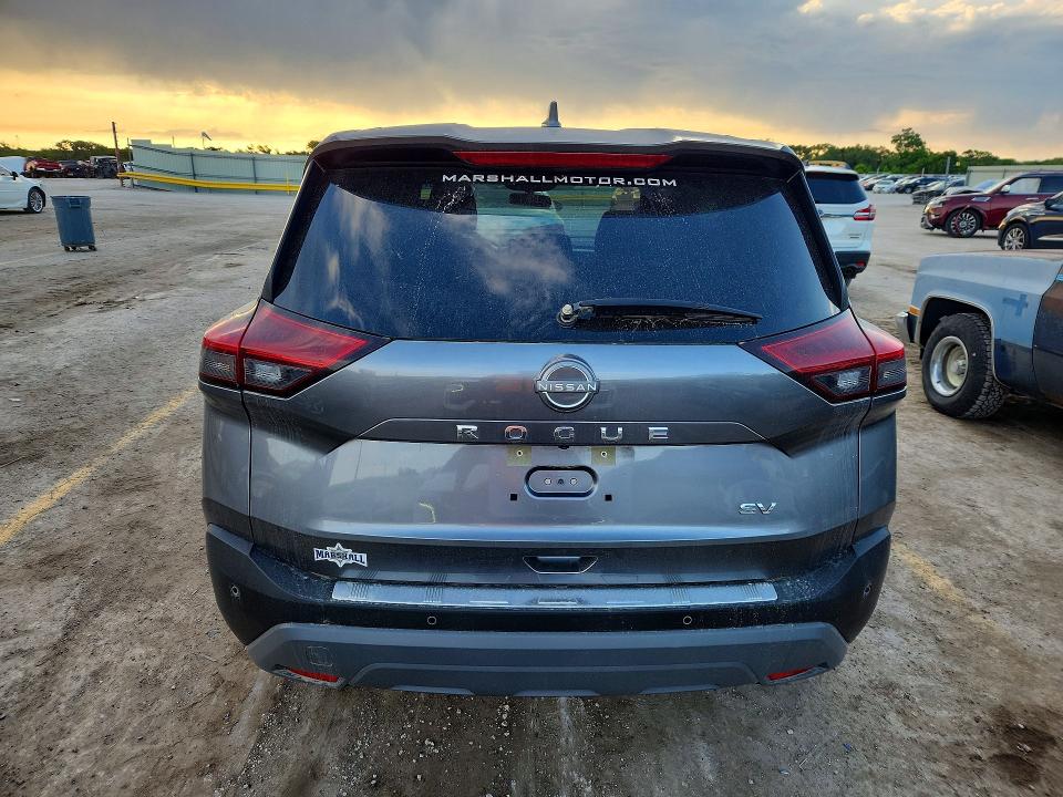 2023 Nissan Rogue VIN JN8BT3BA2PW423018 COPART salvage auction — HAIL, KS - CERT OF TITLE-SALVAGE, sold $1,000 on 2026-07-29 (photo 6)