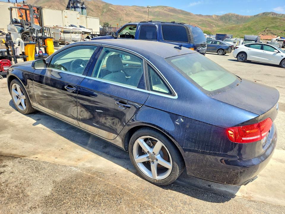 2011 Audi A4 VIN WAUMFAFL3BN044682 COPART salvage auction — MINOR DENT/SCRATCHES, CA - DIS/DLR/EXP ONLY CLEAN TITLE, sold $300 on 2026-07-14 (photo 2)