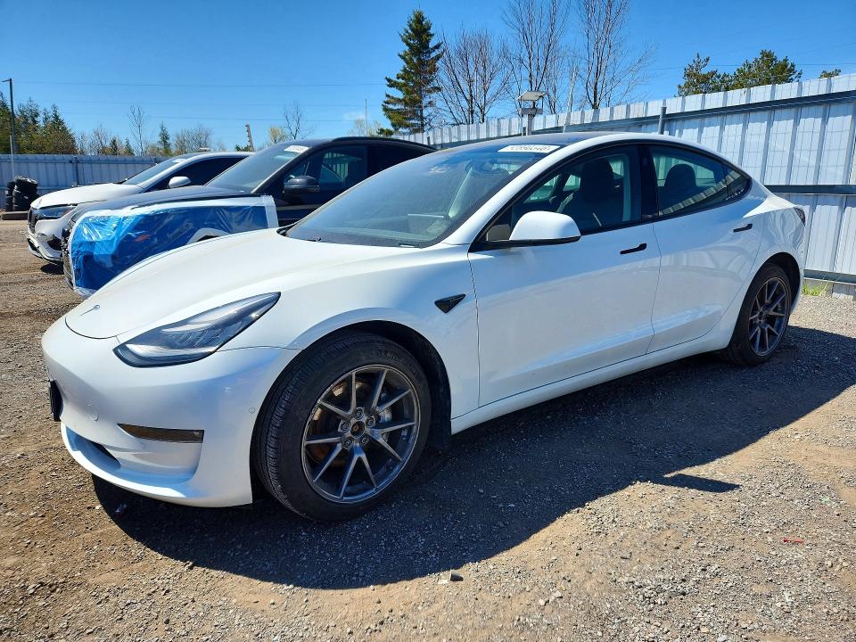 2021 Tesla Model 3 VIN 5YJ3E1EB2MF855191 COPART salvage auction — MECHANICAL, On - Permit No Brand - Unfit, sold $13,500 on 2026-07-09 (photo 1)