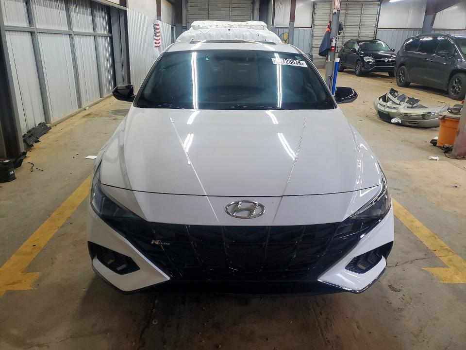 2023 Hyundai Elantra VIN KMHLR4AF6PU543901 COPART salvage auction — REAR END, Nc - Salvage Certificate Of Title, sold $5,100 on 2026-07-15 (photo 5)