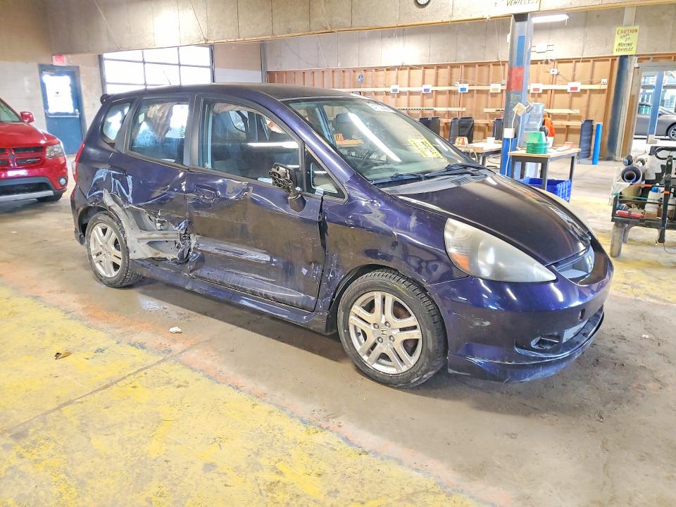 2008 Honda Fit VIN JHMGD38668S015047 COPART salvage auction — SIDE, In - Cert Of Title-Salvage Title, sold $675 on 2026-07-17 (photo 4)