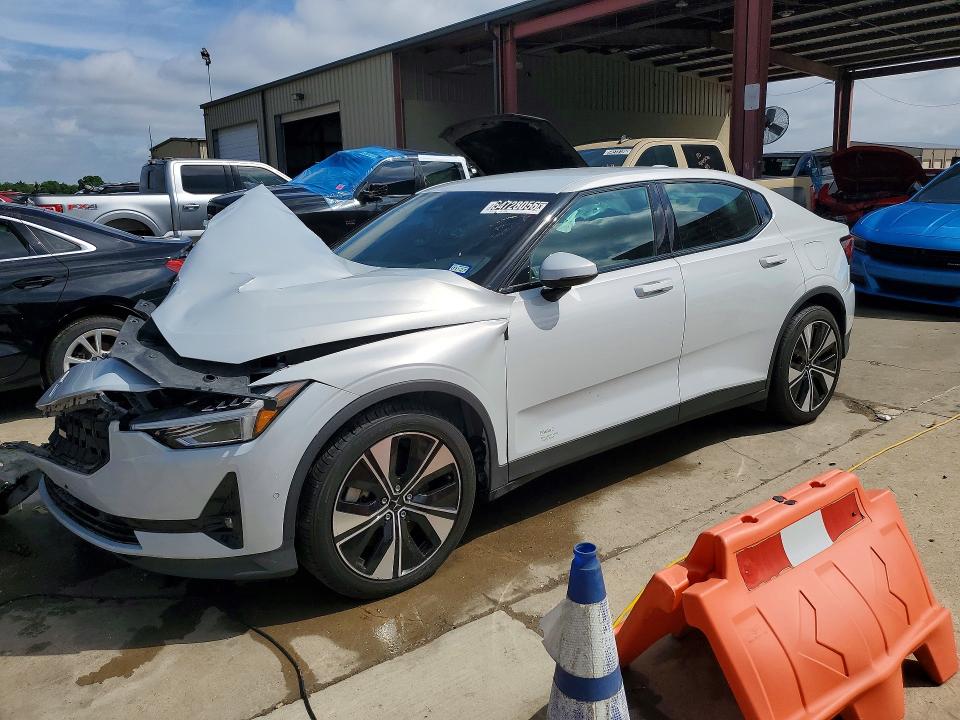 2023 Polestar 2 VIN YSMED3KA0PL144484 COPART salvage auction — FRONT END, TX - SALVAGE VEHICLE TITLE, sold $2,150 on 2026-07-13 (photo 1)