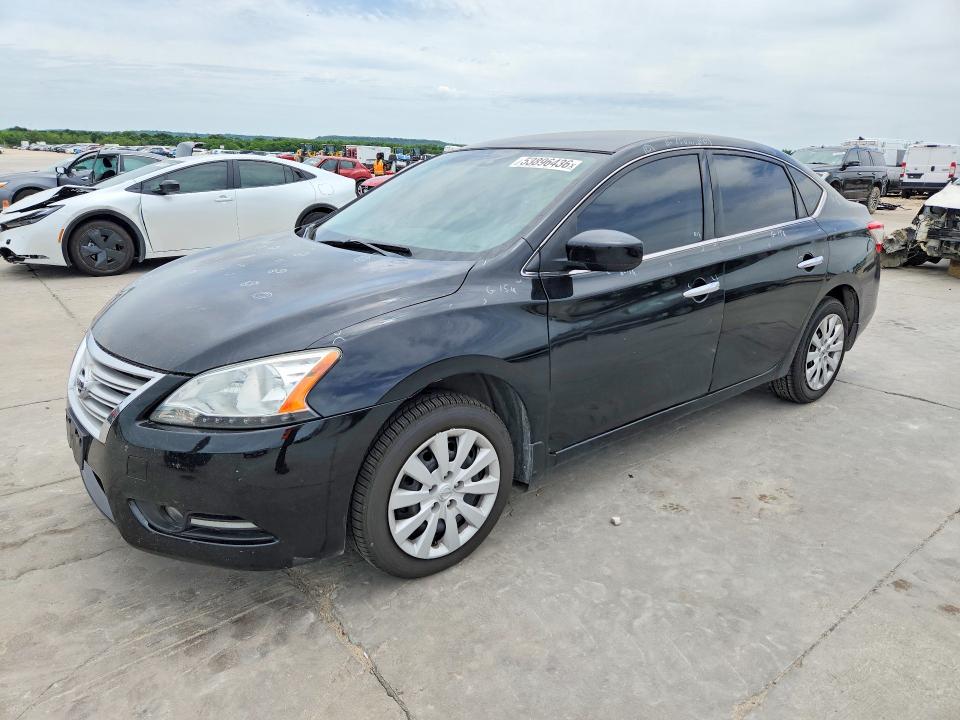 2015 Nissan VIN 3N1AB7AP5FY320841 COPART salvage auction — HAIL, Tx - Cert Of Title-Rebuilt Salvage, sold $1,300 on 2026-07-02 (photo 1)