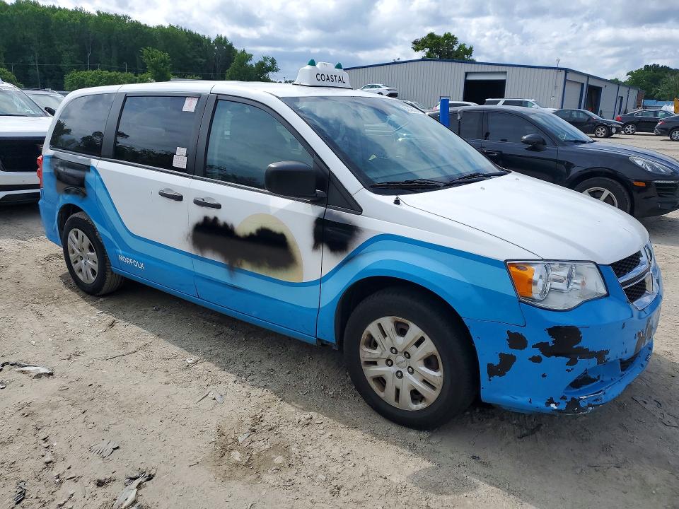 2019 Dodge Caravan VIN 2C4RDGBG5KR765986 COPART salvage auction — FRONT END, Va - Certificate Of Title, sold $425 on 2026-07-09 (photo 4)
