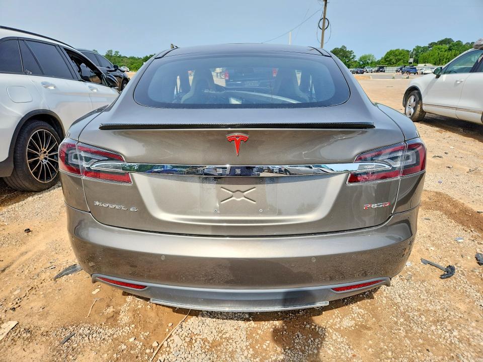 2015 Tesla Model s VIN 5YJSA1H47FF089823 COPART salvage auction — FRONT END, Al - Cert Of Title-Salvage Title, sold $250 on 2026-07-28 (photo 6)
