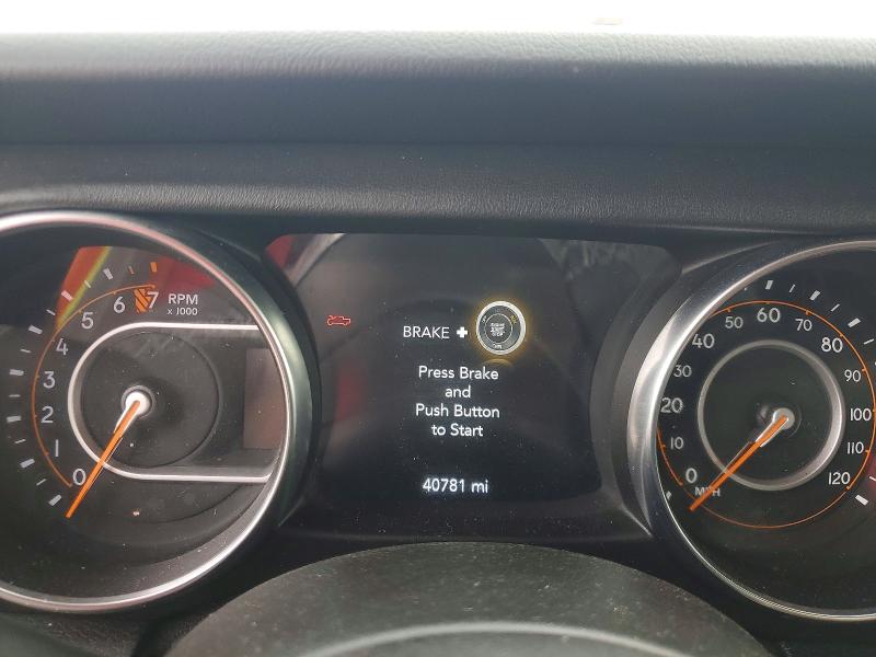2021 Jeep Gladiator VIN 1C6HJTFG4ML602773 COPART salvage auction — FRONT END, In - Cert Of Title-Salvage Title, sold $12,800 on 2026-07-28 (photo 9)