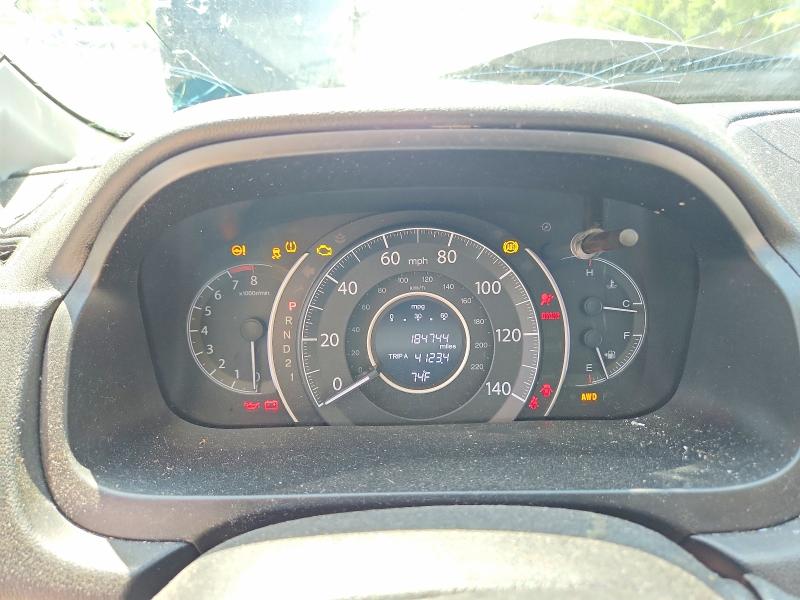 2012 Honda Cr-v VIN JHLRM4H79CC009094 COPART salvage auction — ALL OVER, Il - Salvage Certificate, sold $750 on 2026-07-06 (photo 9)