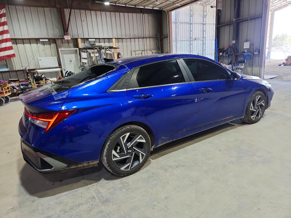 2024 Hyundai Elantra VIN KMHLS4DG6RU791352 COPART salvage auction — HAIL, Salvage Title, sold $70 on 2026-07-21 (photo 3)